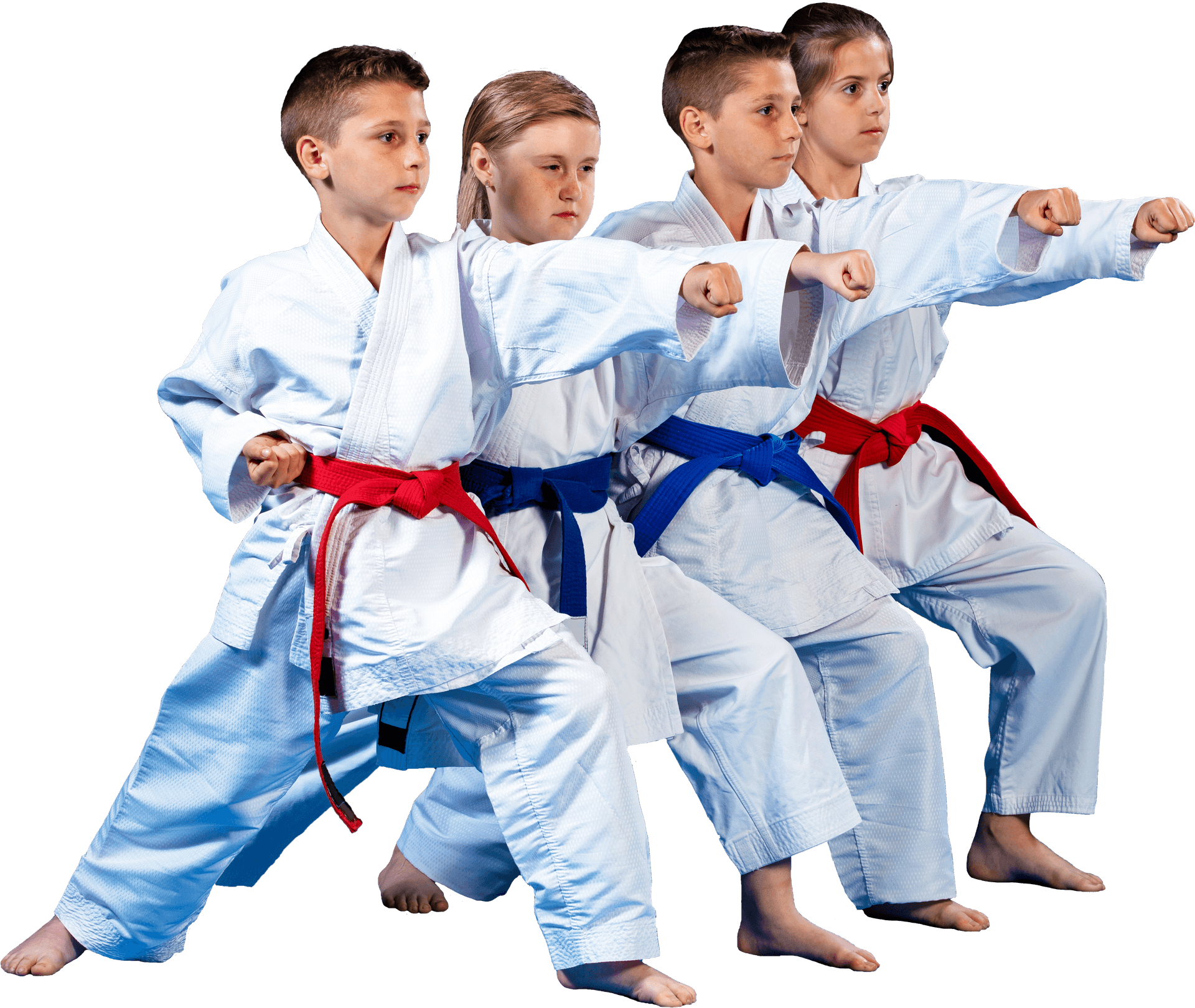 kids doing taekwondo